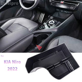 For KIA Niro SG2 EV PHEV 2022 Center Console Organizer Tray Armrest Storage Box Layered Storage Box Car Accessories